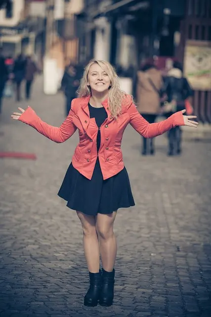 femme heureuse