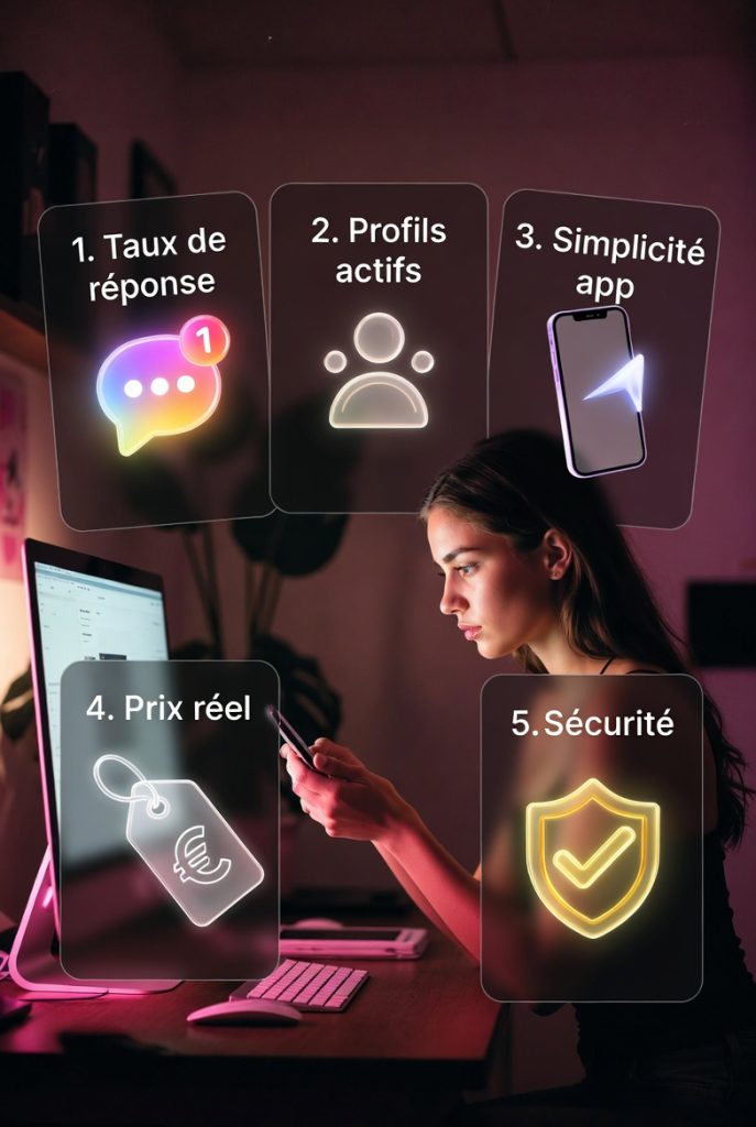 Comparatif des critères pour bien choisir un site de rencontre